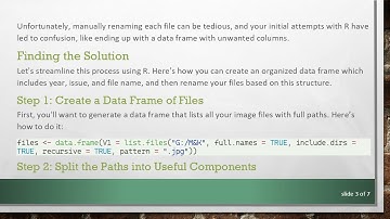 How to Rename a List of Files Using Their Folder Names in R
