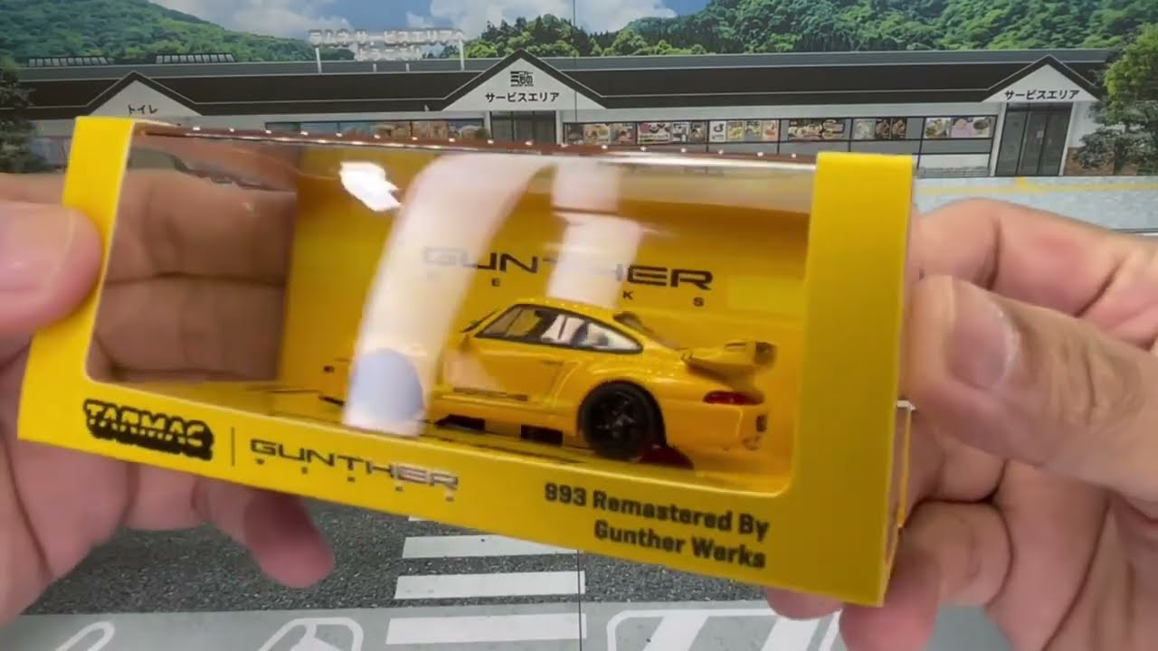 Tarmac Works 993 Remastered By Gunther Werks Yellow 1:64 scale