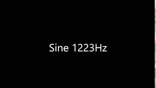 Sine 1223Hz Audio Only