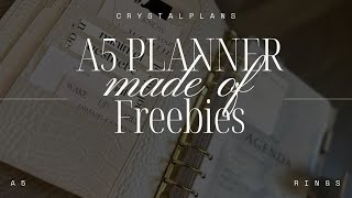 A5 PLANNER MADE JUST OF FREEBIES! // set-up and links
