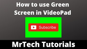 How to use green screen in VideoPad