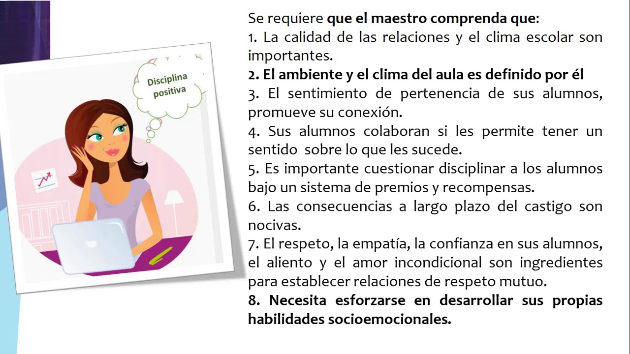 6o Tutorial para docentes   Disciplina positiva en el aula