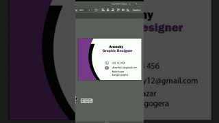 Graphics Designer_Visiting card adobe illustrator 💜#logo #graphicdesign #fypシ゚viral #design#fypシ ✨🦋