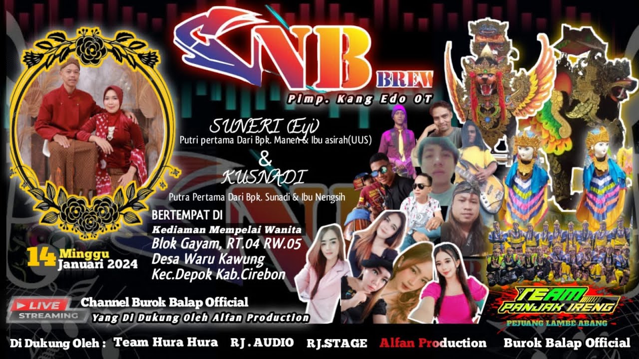 LIVE CNB 14 JAN 2024 PERNIKAHAN SUNERI & KUSNADI || BLOK GAYAM RT.04 RW ...