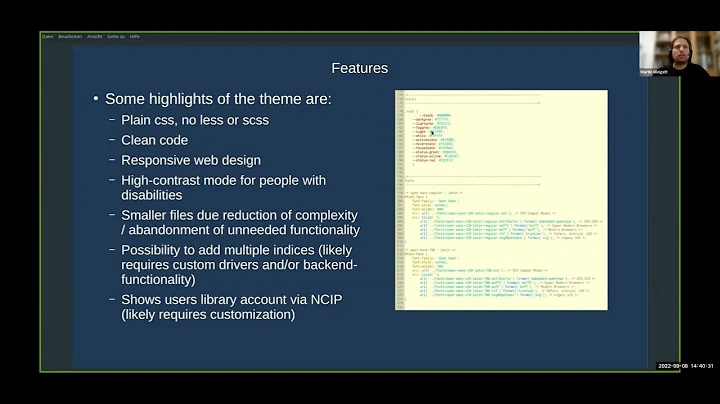 Lightning Talk: A clean and lean theme for VuFind - Martin Weigelt / KOBV