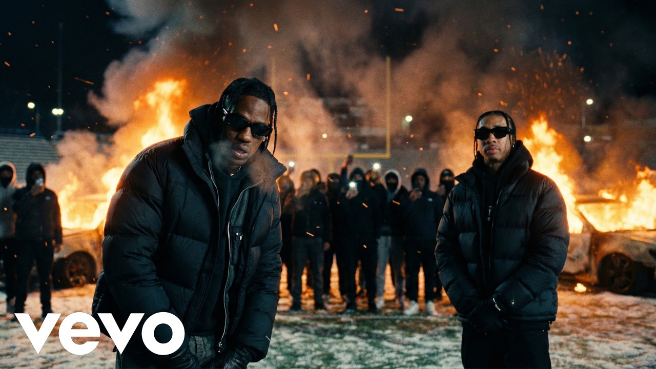 Tyga, Travis Scott - Crowd Noise (ft. Tory Lanez, Drake, Blvck) | (Official Lyrics Video)