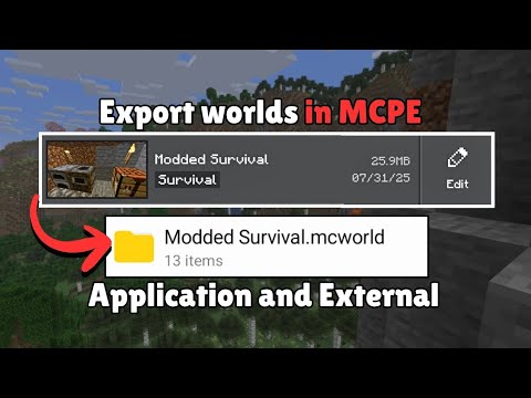 How To Transfer Your Minecraft World Application To External Storage 🔥😊 ...