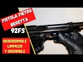 BERETTA 92FS DESENSAMBLE , LIMPIEZA Y ENSAMBLE ,/,,/