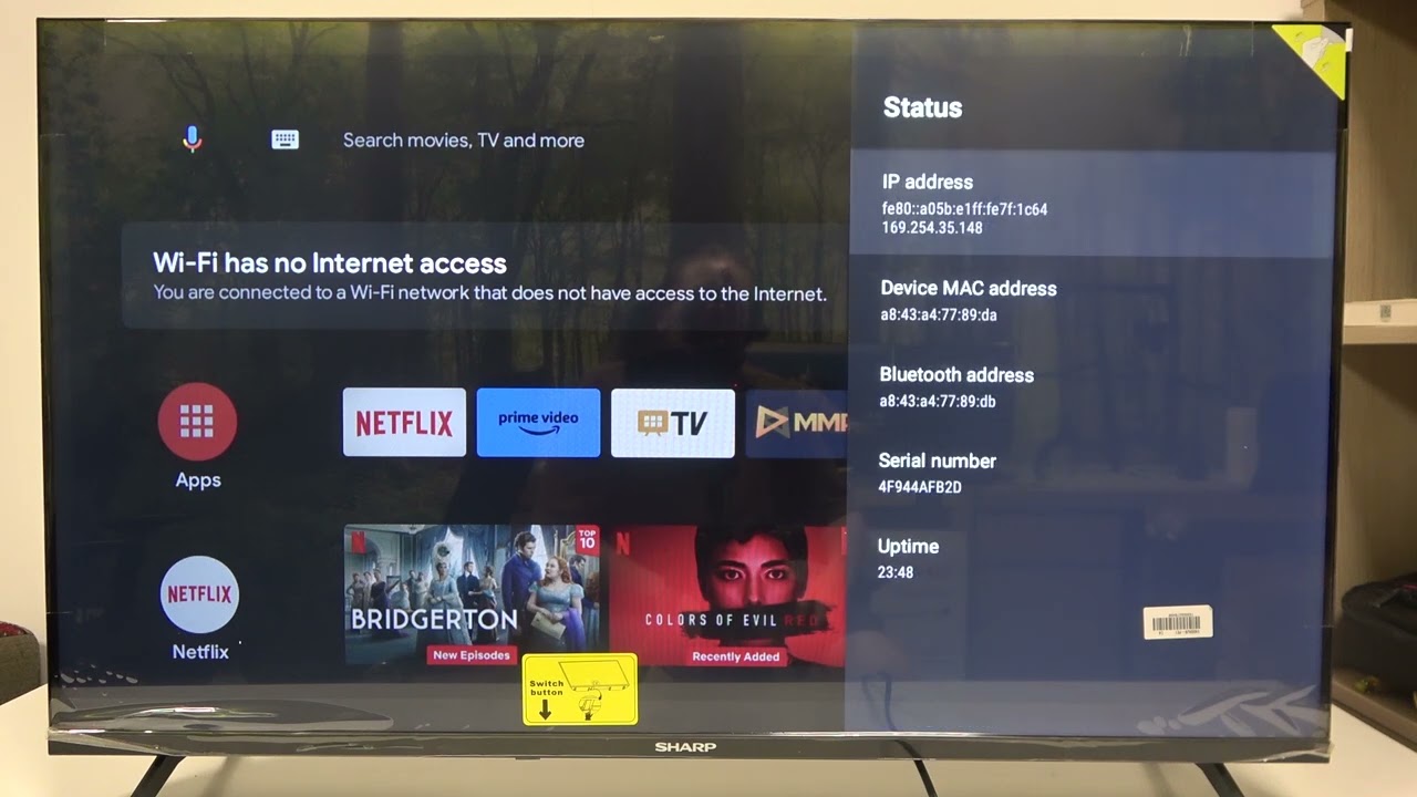 How To Find SN In Sharp 40FH7EA - YouTube