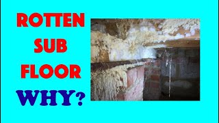 Suspended timber floor decay causes