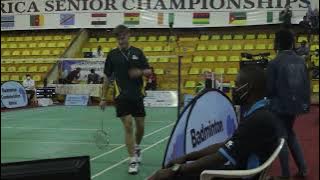 All Africa Senior Badminton Championship: Ahmed Salah vs Robert White