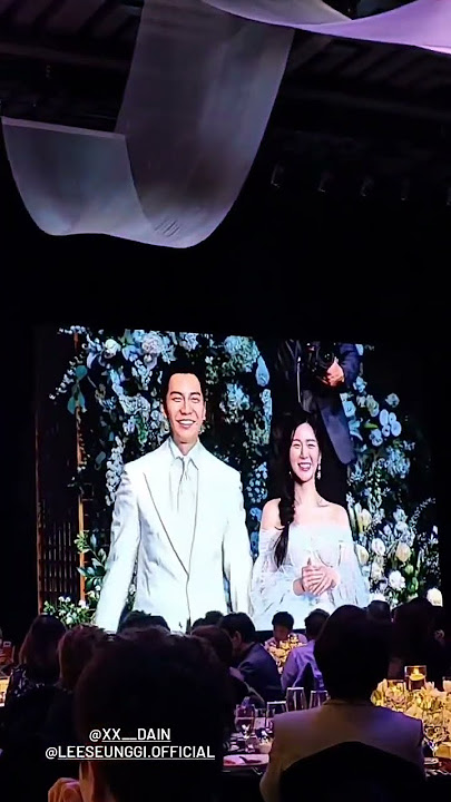 Lee Hong Ki singing his song ‘I'm Saying’ at Lee Seung Gi's wedding
