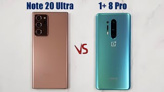 Samsung Galaxy Note 20 Ultra vs OnePlus 8 Pro Speedtest & Camera Comparison