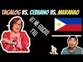 GRANDMA compares 3 Filipino Languages: Tagalog, Cebuano, Maranao - CRAZY Comparison!