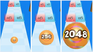 Rolling Ball 2048 - Gameplay Walkthrough - Levels 1-40