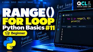 Python 'For Loop with range() Function' for Beginners | Python Basics #11