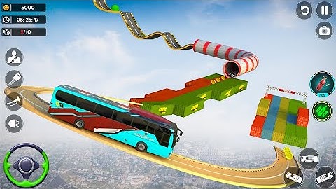 Impossible Stunt Bus Game 2024 Impossible Tracks Driving 3d Android Gameplay #GTGaming786