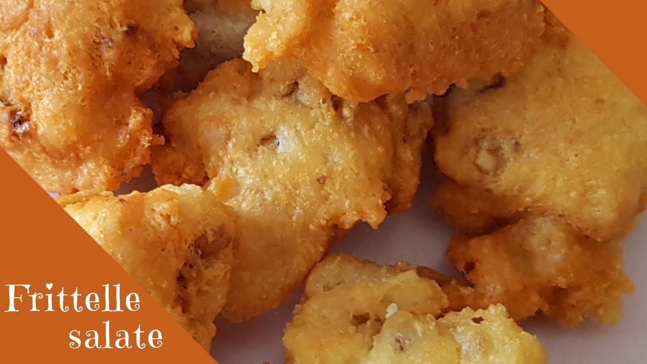 Frittelle salate pronte in 10 minuti - YouTube