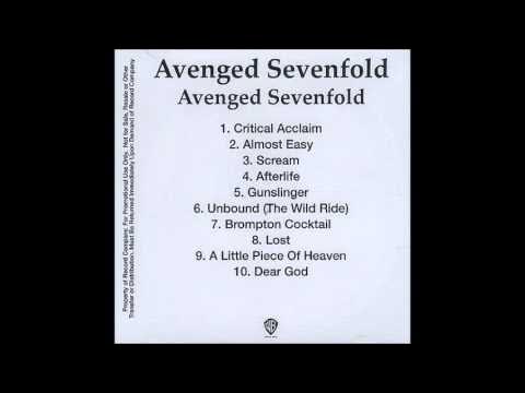 Avenged Sevenfold CD Scream Gunslinger Critical Acclaim 