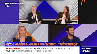 Le 20h de Ruquier - Maréchal/plan anti-émeutes : "très en deçà"