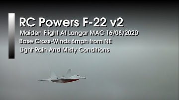 RC Powers F-22 v2 Maiden Flight
