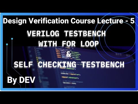#verilog Testbench(TB) with for loop #self checking TB #DEV #VLSI #DV ...