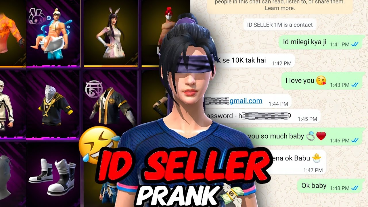 I Pranked Big I'd S@ller's In Free Fire!