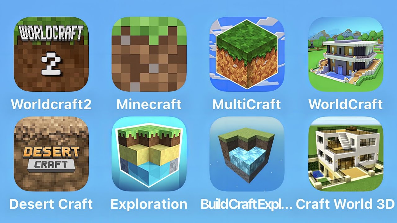 World Craft 2, Minecraft, MultiCraft, WorldCraft, Desert Craft ...