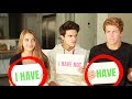 NEVER HAVE I EVER w/ SISTER AND HER "BOYFRIEND" | Brent Rivera