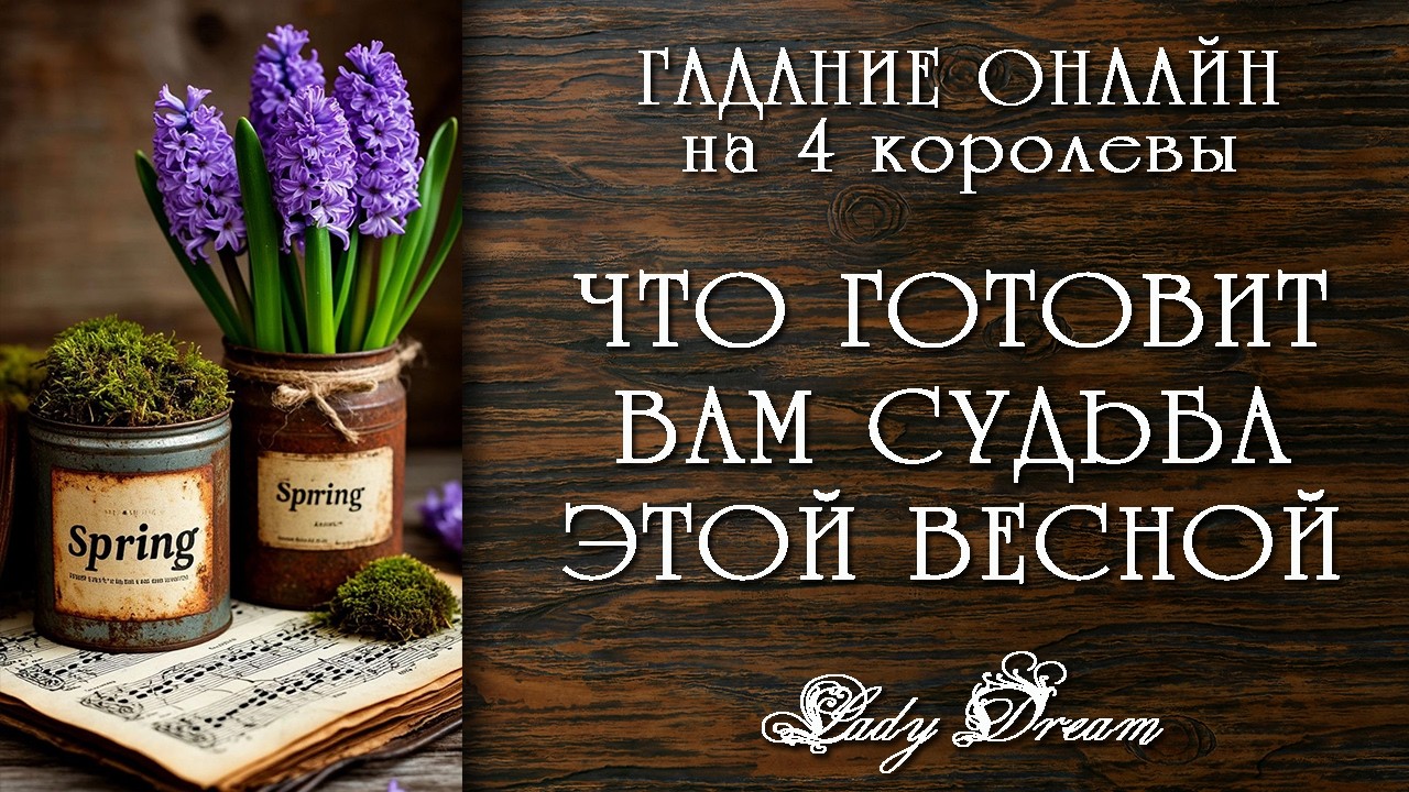 ❇️ СУДЬБОНОСНЫЕ ПЕРЕМЕНЫ ВЕСНЫ 2026 / 4 королевы таро онлайн гадание на будущее Lady Dream