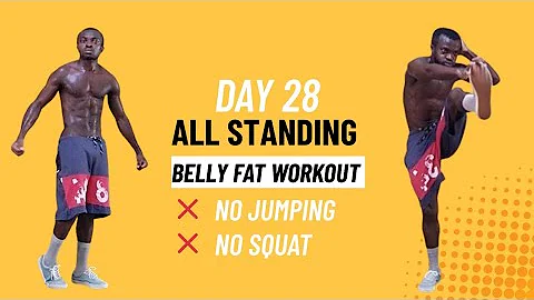 30 Days All STANDING ABS Workout Challenge - Day 28