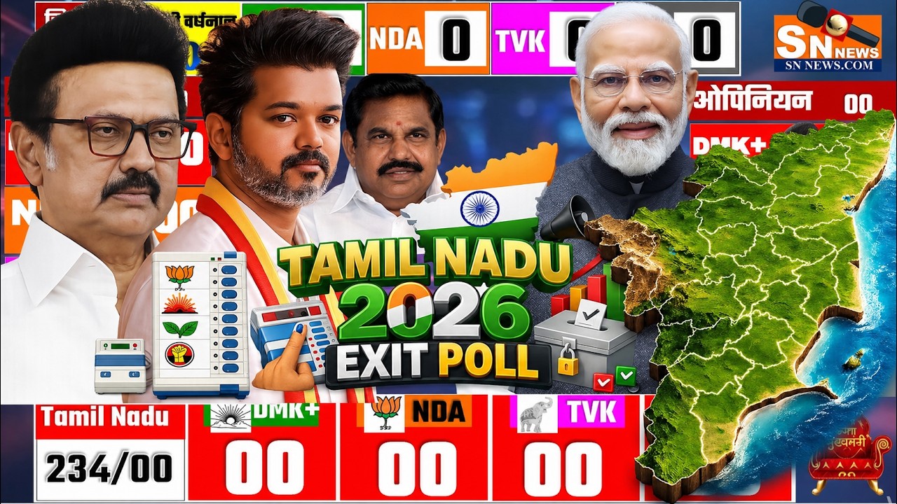 Tamil Nadu 2026 Exit Poll Results | DMK vs NDA vs TVK | Tamil Nadu ...