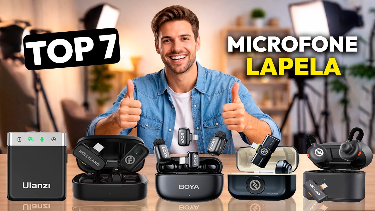 🎤✅ Qual MICROFONE LAPELA SEM FIO Comprar 2026? Top 7 Melhores Microfones de Lapela Custo Benefício!