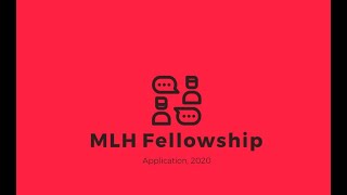 MLH Fellowship Program Application, 2020