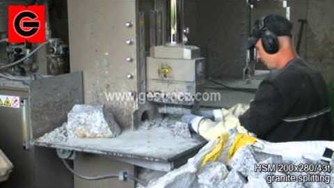 Fast paving stone splitter (cobblestones) | HSM 200 by GESTRA