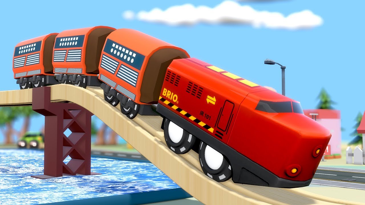 Train City Cartoon - Choo Choo Train - Toy TRAIN CARTOON - Trains for KIDS  - YouTube