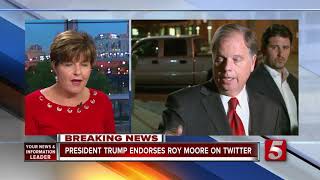 Trump Offers Full Support For Embattled Republican Roy Moore