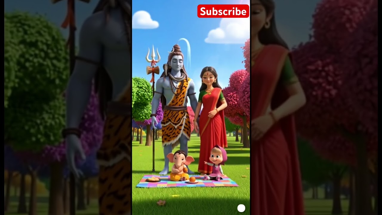 Ganesha, Shiva & Parvati Picnic with Masha | Cute Divine Family Fun! 