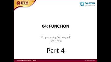 Chapter 4  (part 4/7): Local Variables vs Global Variables