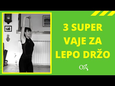 3 super vaje za lepo držo I Studio OZ