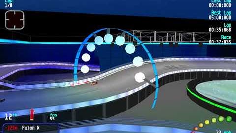 Re-Volt Custom Track LS Kart Space I by Lo Scassatore, Track View