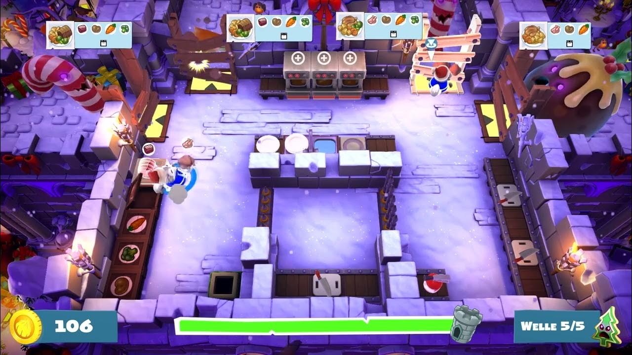 Lets Play Overcooked 2 Solo 040 [BLIND] Saisonupdate Südosten, Horde