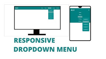 How to make a responsive dropdown menu using html and css only
