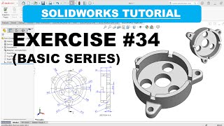 SolidWorks Tutorial: Design a Circular Mounting Flange – Step-by-Step Exercise #34