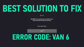 How to fix Valorant Error Code 6 | VAN 6 Error