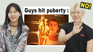 When Boys Go Through Puberty!