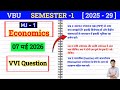 VBU SEMESTER 1 [2025 -29] MJ 1 Economics VVI Questions |Vinoba Bhave University Sem 1 MJ 1 Economics