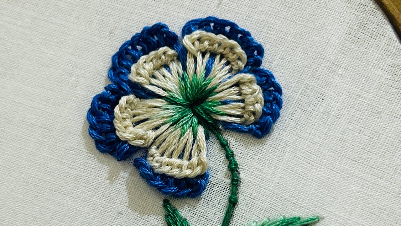 🌸 Can You Believe How Easy This Floral Embroidery Is? | Embroidery 
