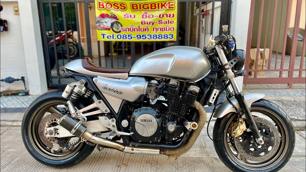 Yamaha XJR1200 cafe racer - YouTube