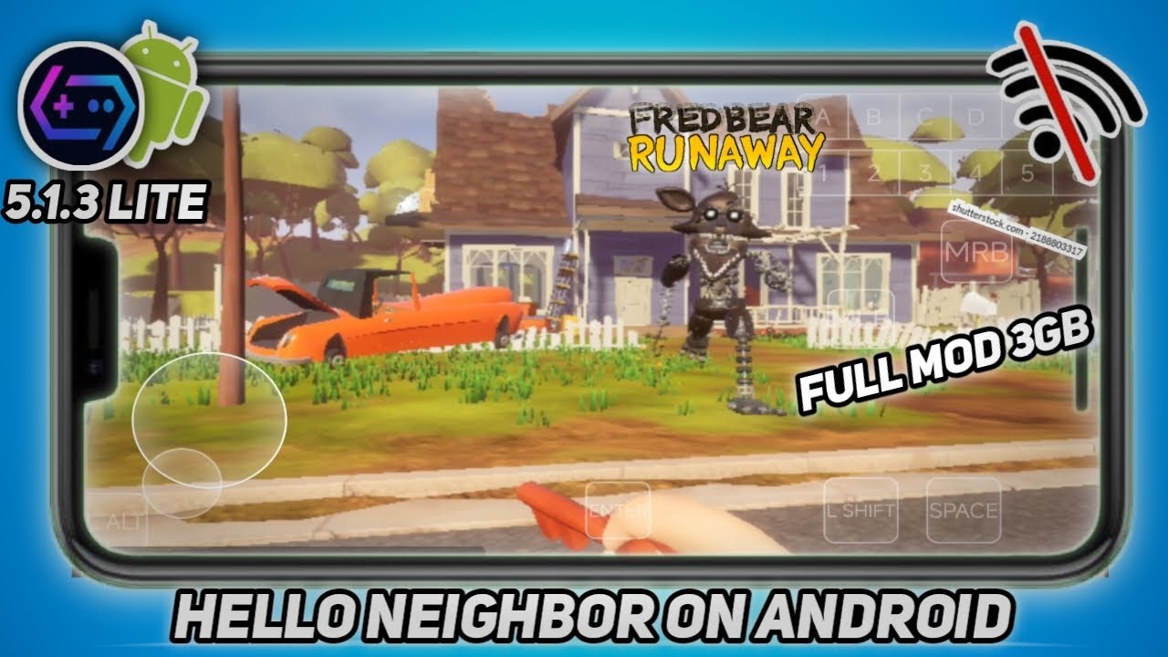 Play hello Neighbor Fredbear Mod On Android | Game Hub Lite | Snapdragon 870 | Poco F4 